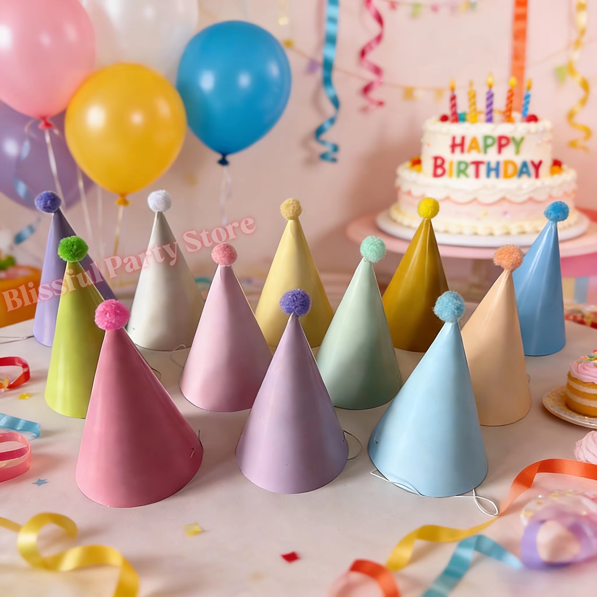Colorful Birthday Party Hats M – Party Hat Cone Bewertung und Preis