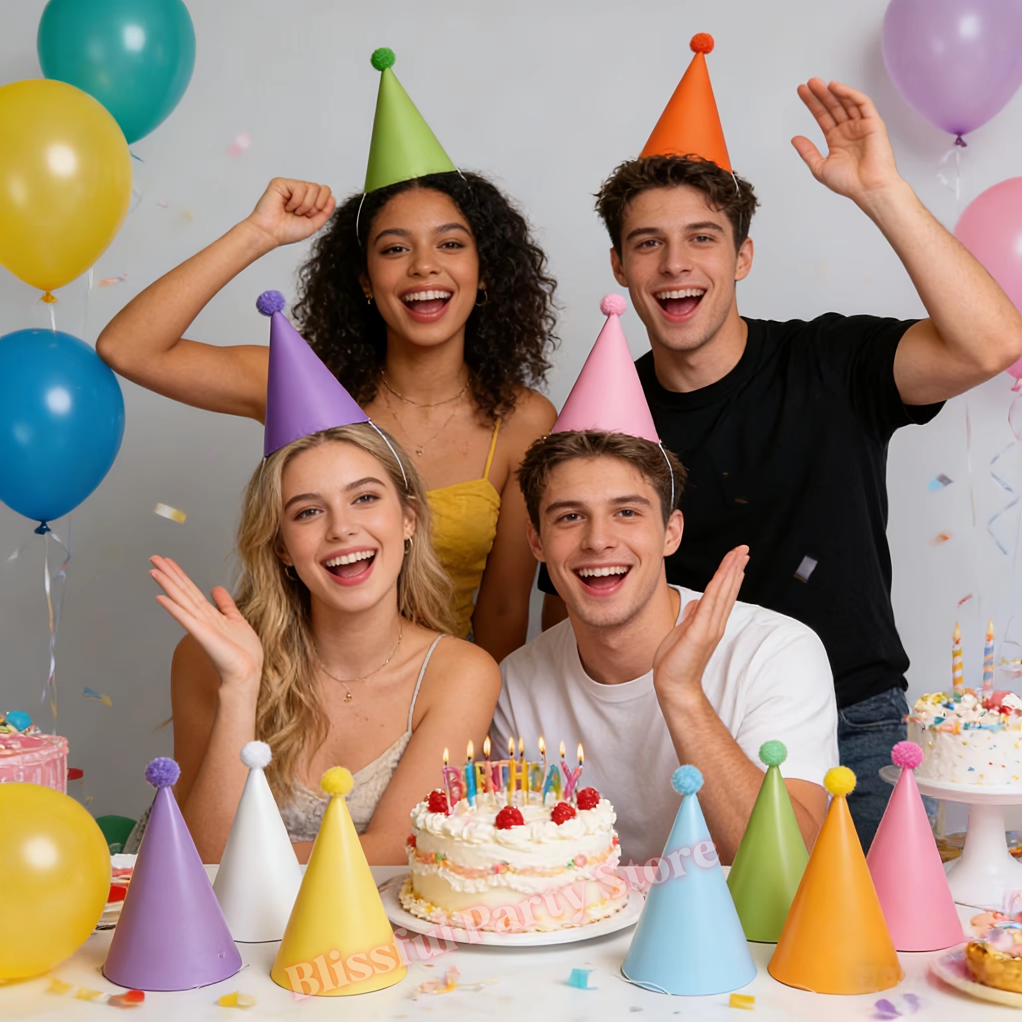 Colorful Birthday Party Hats M – Party Hat Cone Bewertung und Preis