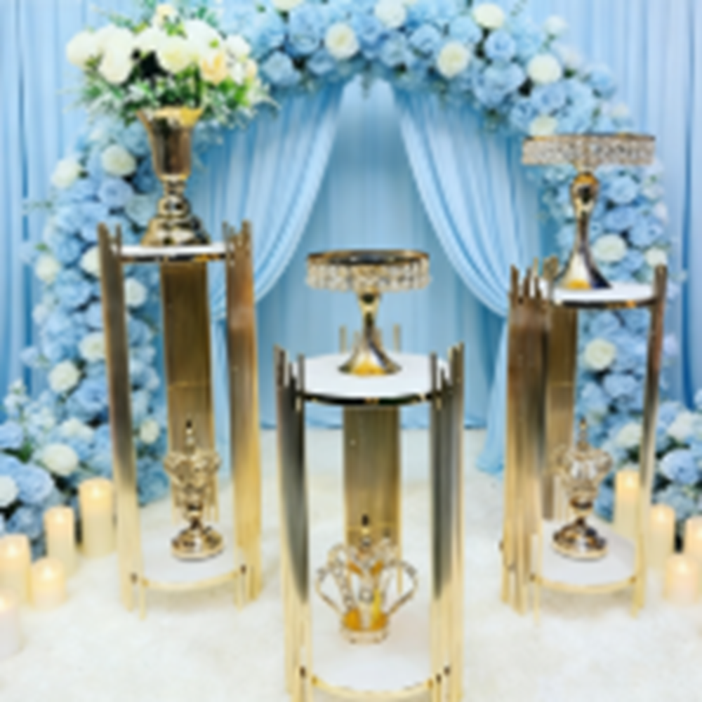 decoration gold metal walkway  – Dessert Table Backdrop Bewertung und Preis