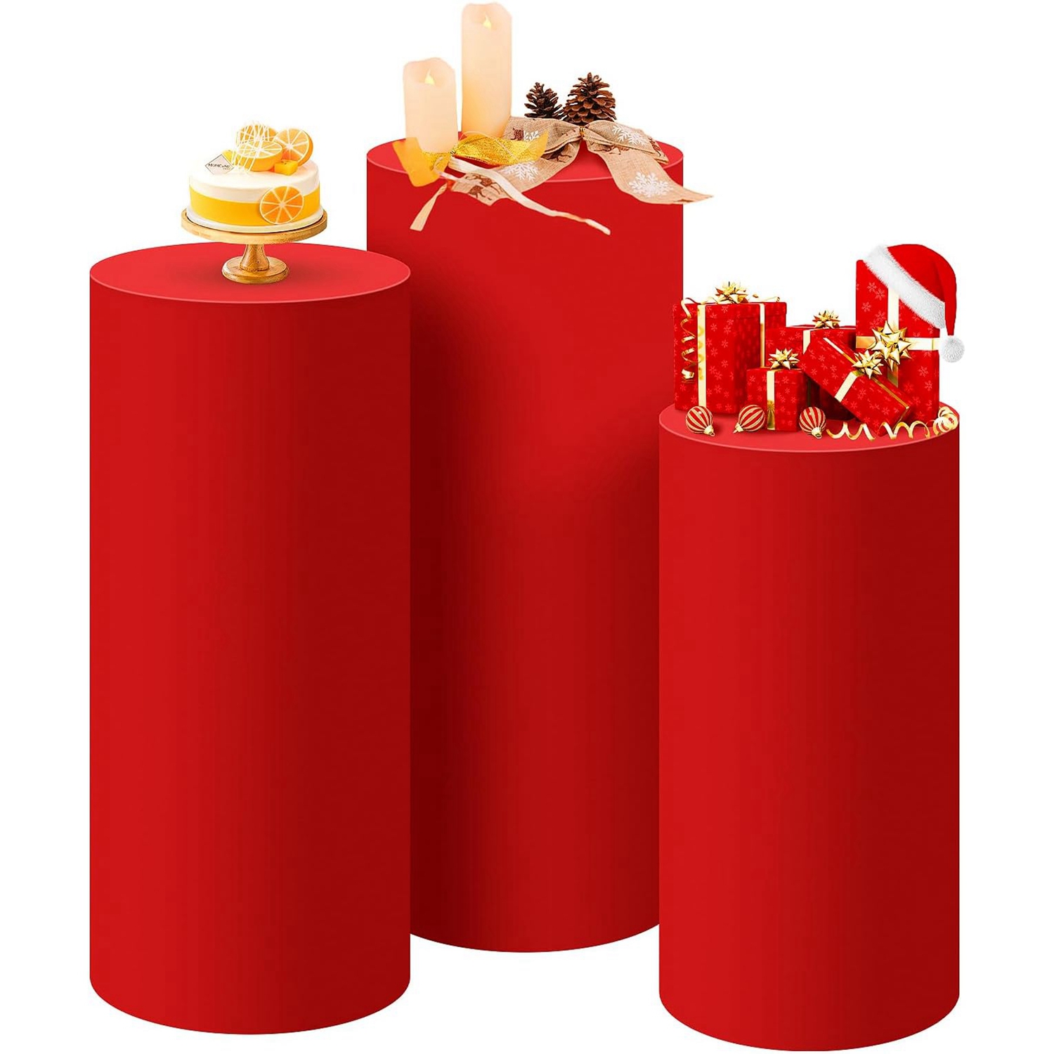 Yeele Red Cylinder Stand Cover – Dessert Table Backdrop Bewertung und Preis