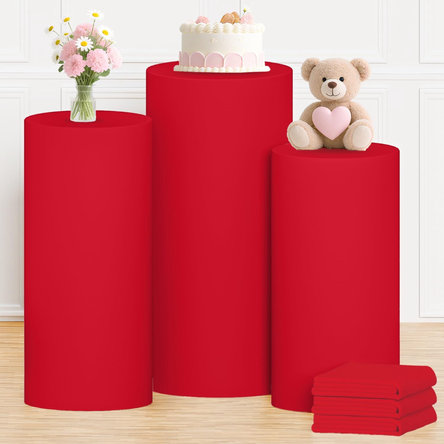 Yeele Red Cylinder Stand Cover – Dessert Table Backdrop Bewertung und Preis