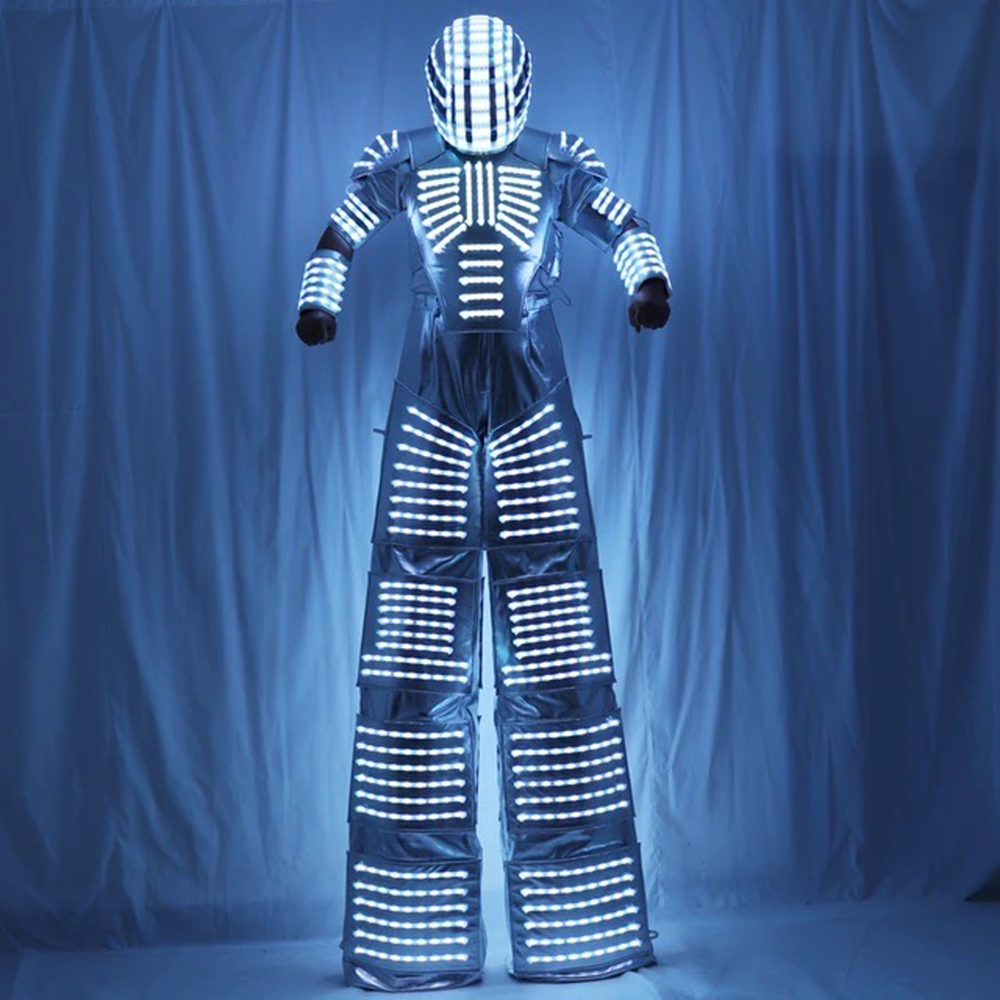 Adult LED Robot Costume Lumino – Event Party Dj Bewertung und Preis