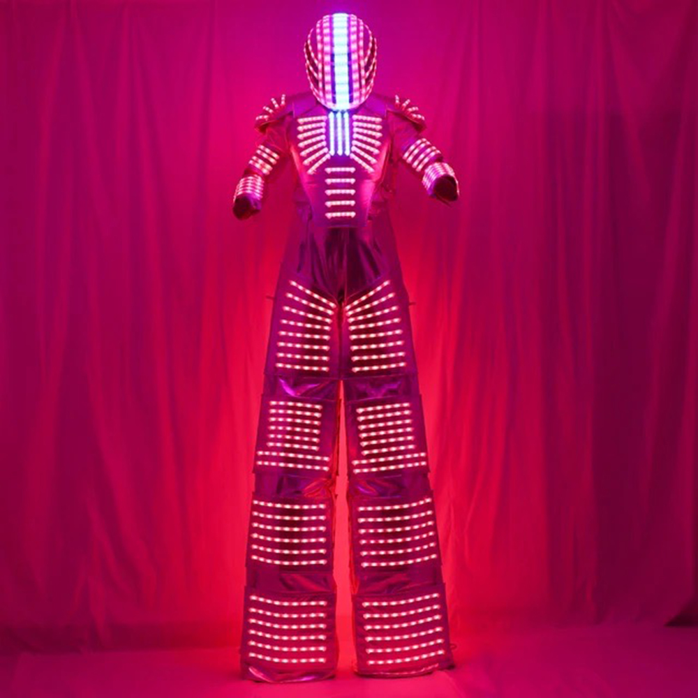 Adult LED Robot Costume Lumino – Event Party Dj Bewertung und Preis