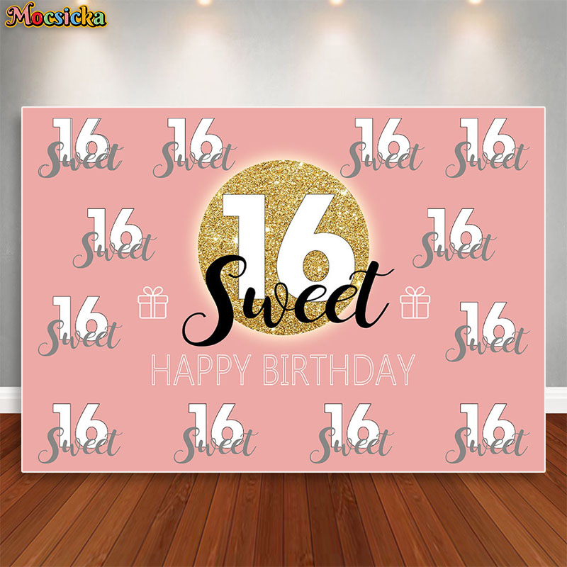 Mocsicka Sweet 16 Birthday Bac – Dessert Table Backdrop Bewertung und Preis