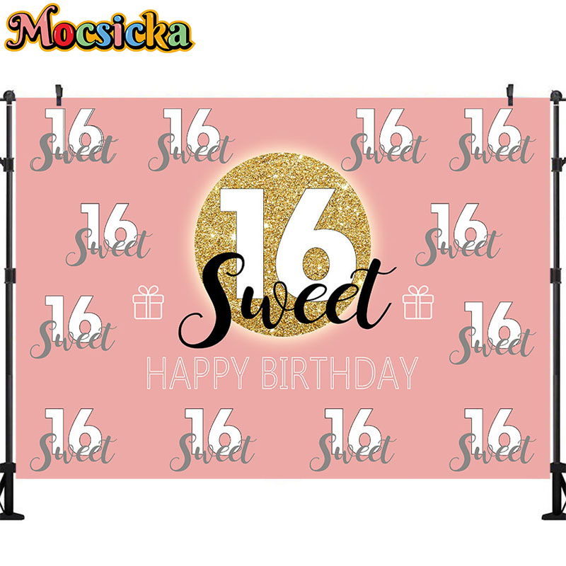 Mocsicka Sweet 16 Birthday Bac – Dessert Table Backdrop Bewertung und Preis