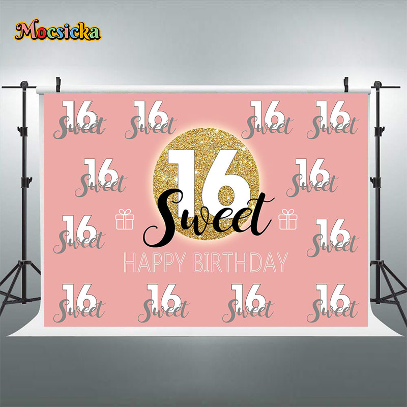 Mocsicka Sweet 16 Birthday Bac – Dessert Table Backdrop Bewertung und Preis