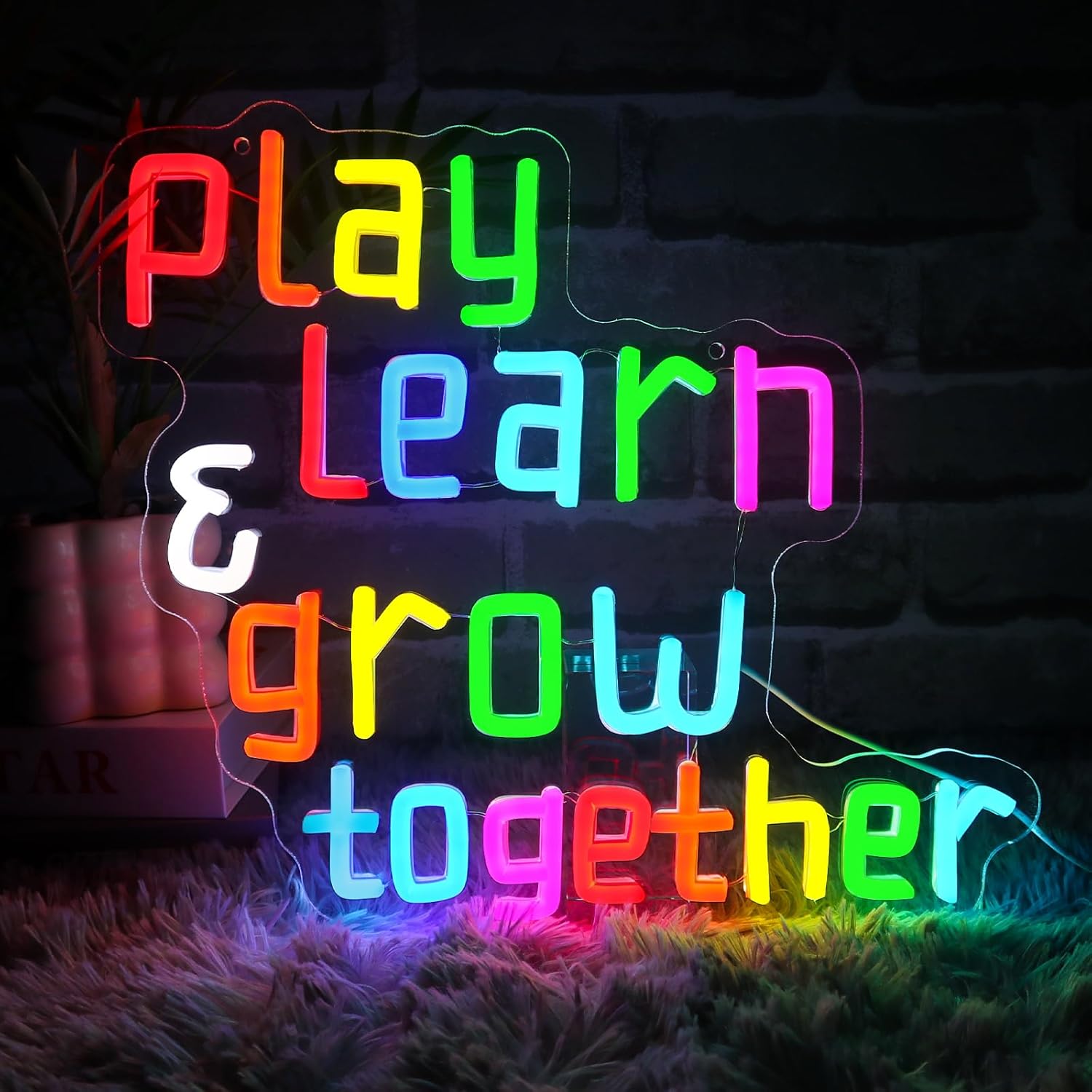 Play Learn Grow Together Neon  – Neon Sign Party Bewertung und Preis