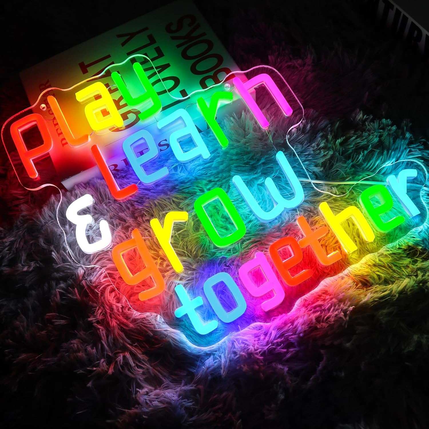Play Learn Grow Together Neon  – Neon Sign Party Bewertung und Preis