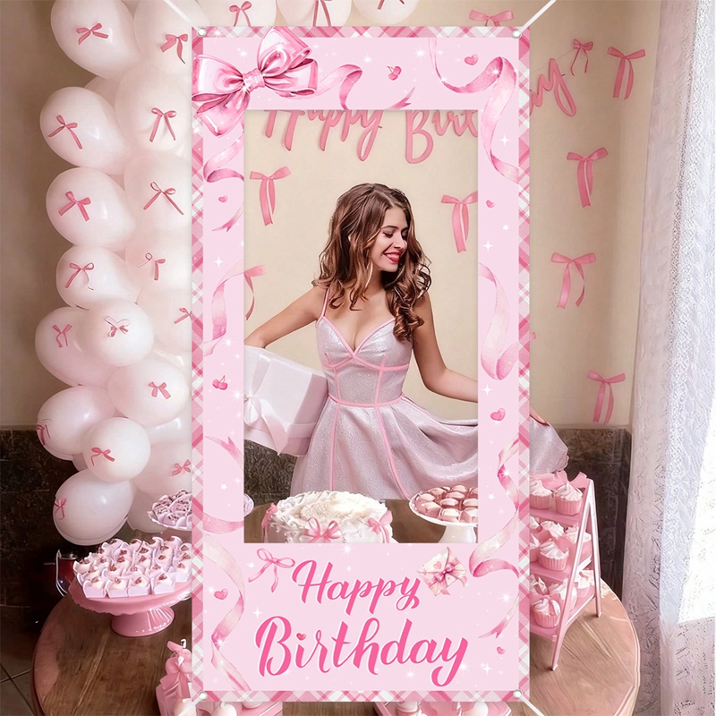 Pink Bow Photo Booth Frame Swe – Photo Booth Frame Bewertung und Preis