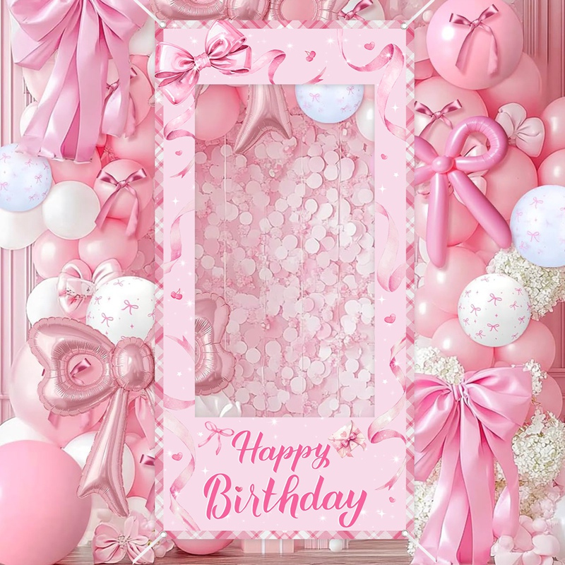 Pink Bow Photo Booth Frame Swe – Photo Booth Frame Bewertung und Preis
