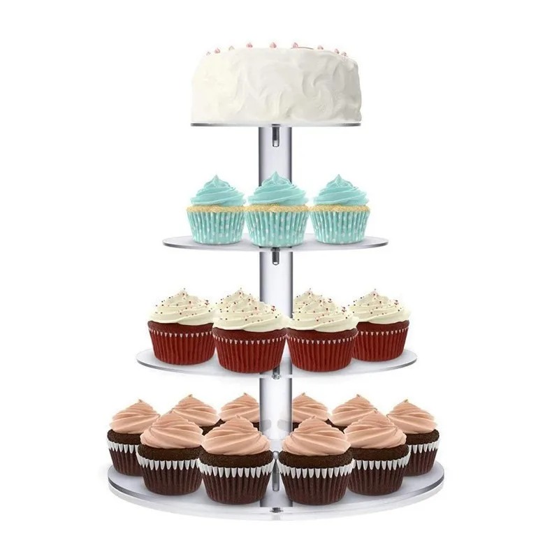 Clear Acrylic 3-5 Tier Cupcake – Cupcake Stand Tier Bewertung und Preis