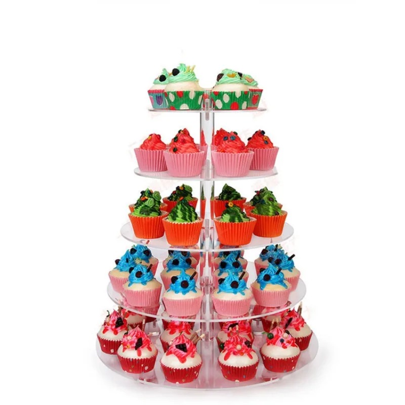 Clear Acrylic 3-5 Tier Cupcake – Cupcake Stand Tier Bewertung und Preis