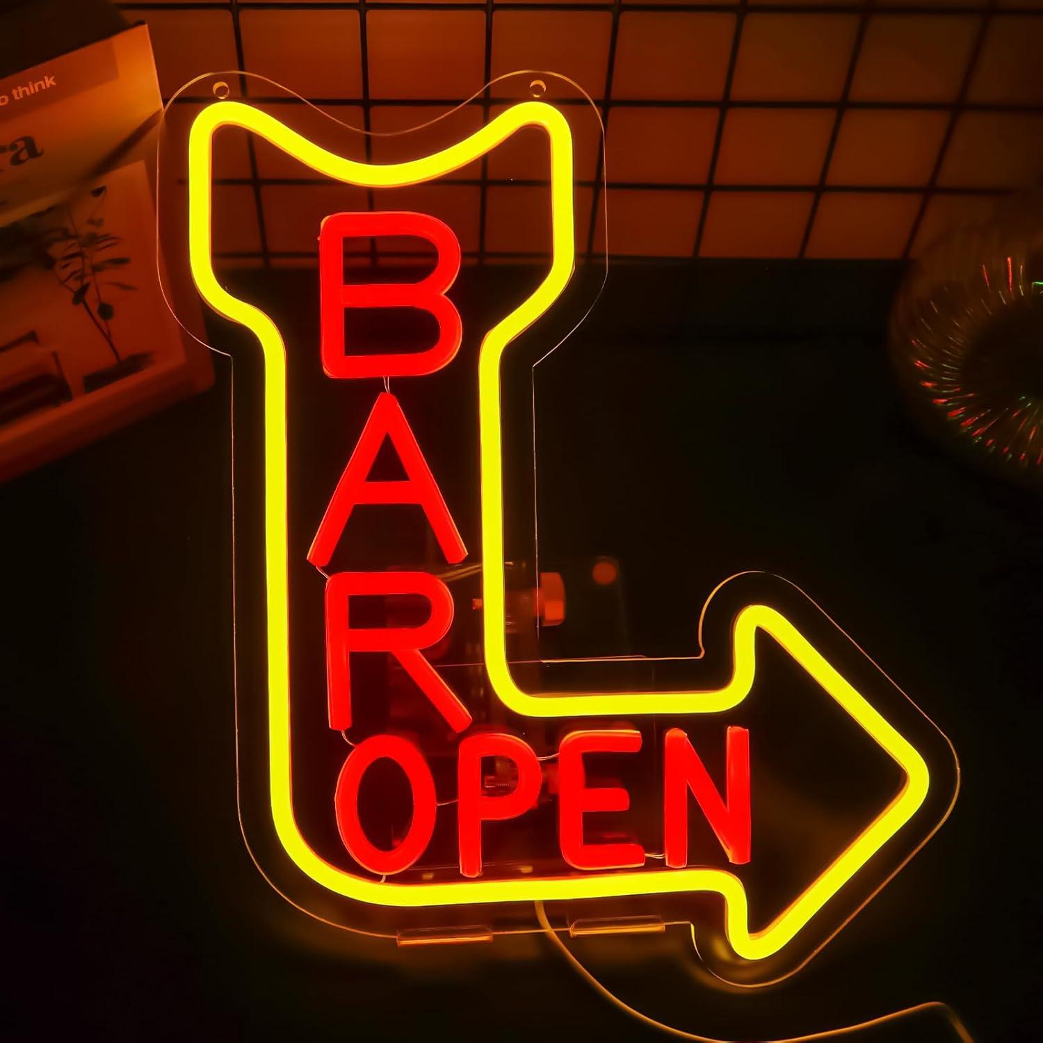 Bar Open Neon Sign Open USB Di – Neon Sign Party Bewertung und Preis