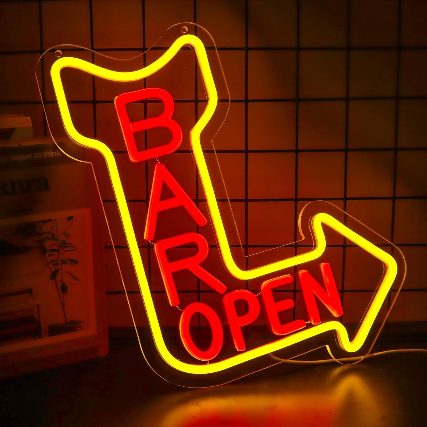 Bar Open Neon Sign Open USB Di – Neon Sign Party Bewertung und Preis