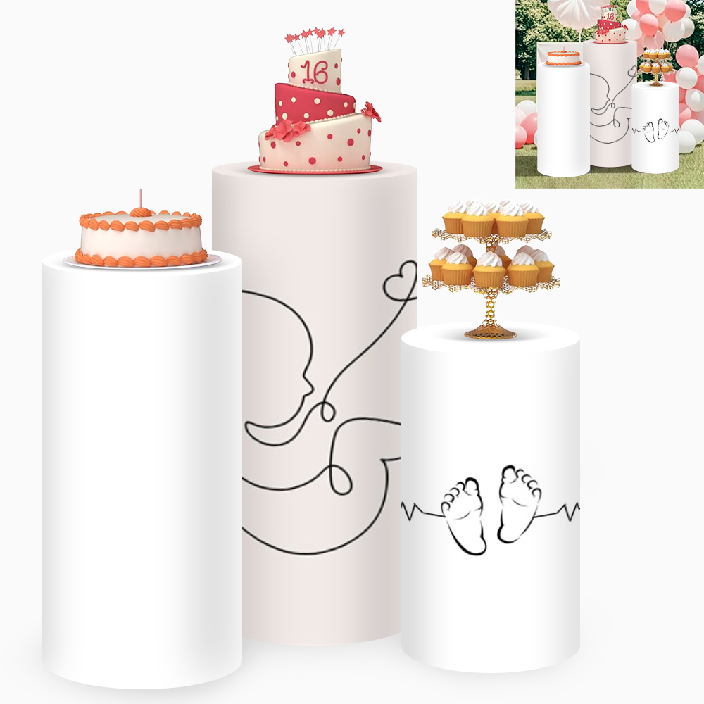 Yeele 3PCS Baby Silhouette Cyl – Dessert Table Backdrop Bewertung und Preis