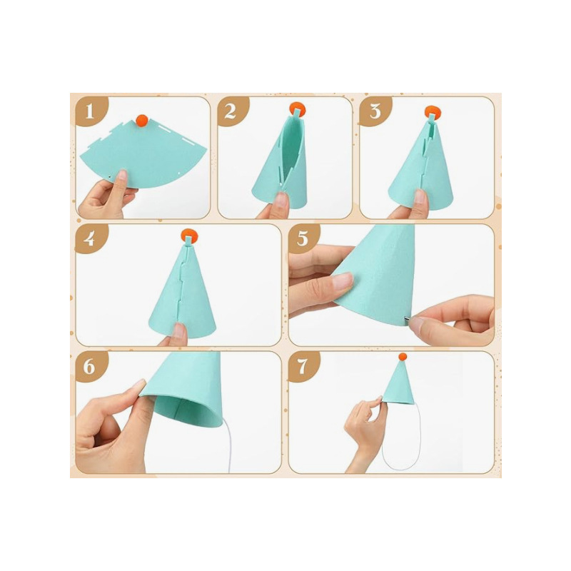 3/6pcs Pet Party Hat Colorful  – Party Hat Cone Bewertung und Preis
