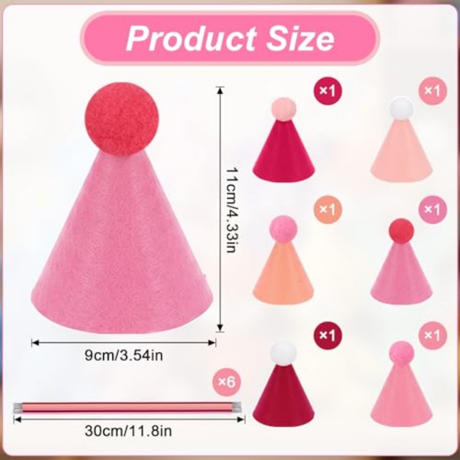 6 Pcs Mini Party Hats for Stuf – Party Hat Cone Bewertung und Preis