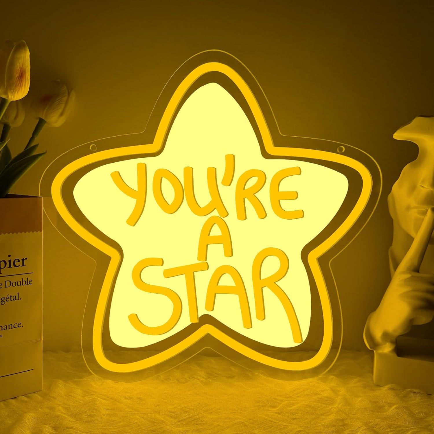 You're A Star Neon Sign USB Di – Neon Sign Party Bewertung und Preis