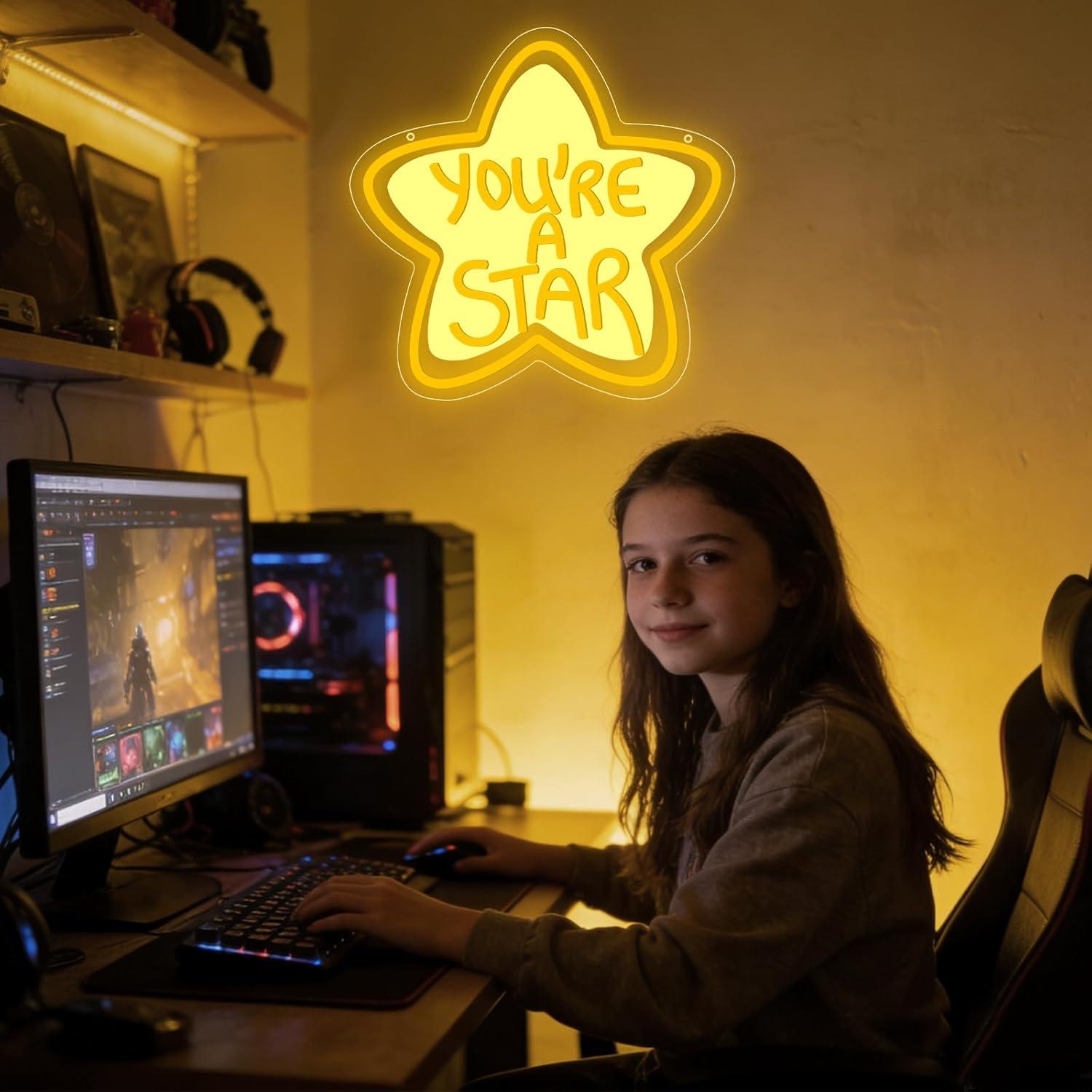 You're A Star Neon Sign USB Di – Neon Sign Party Bewertung und Preis