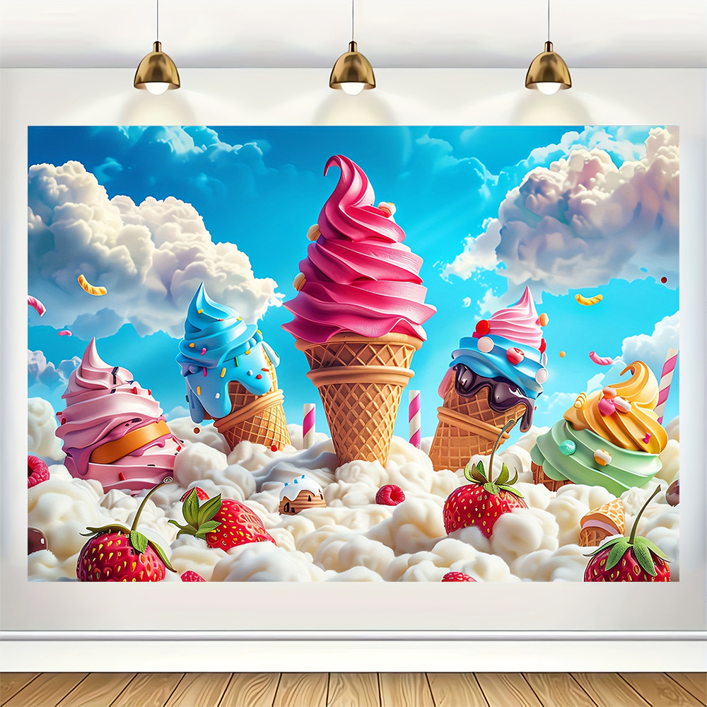 Sweet Ice Cream Theme Backdrop – Dessert Table Backdrop Bewertung und Preis