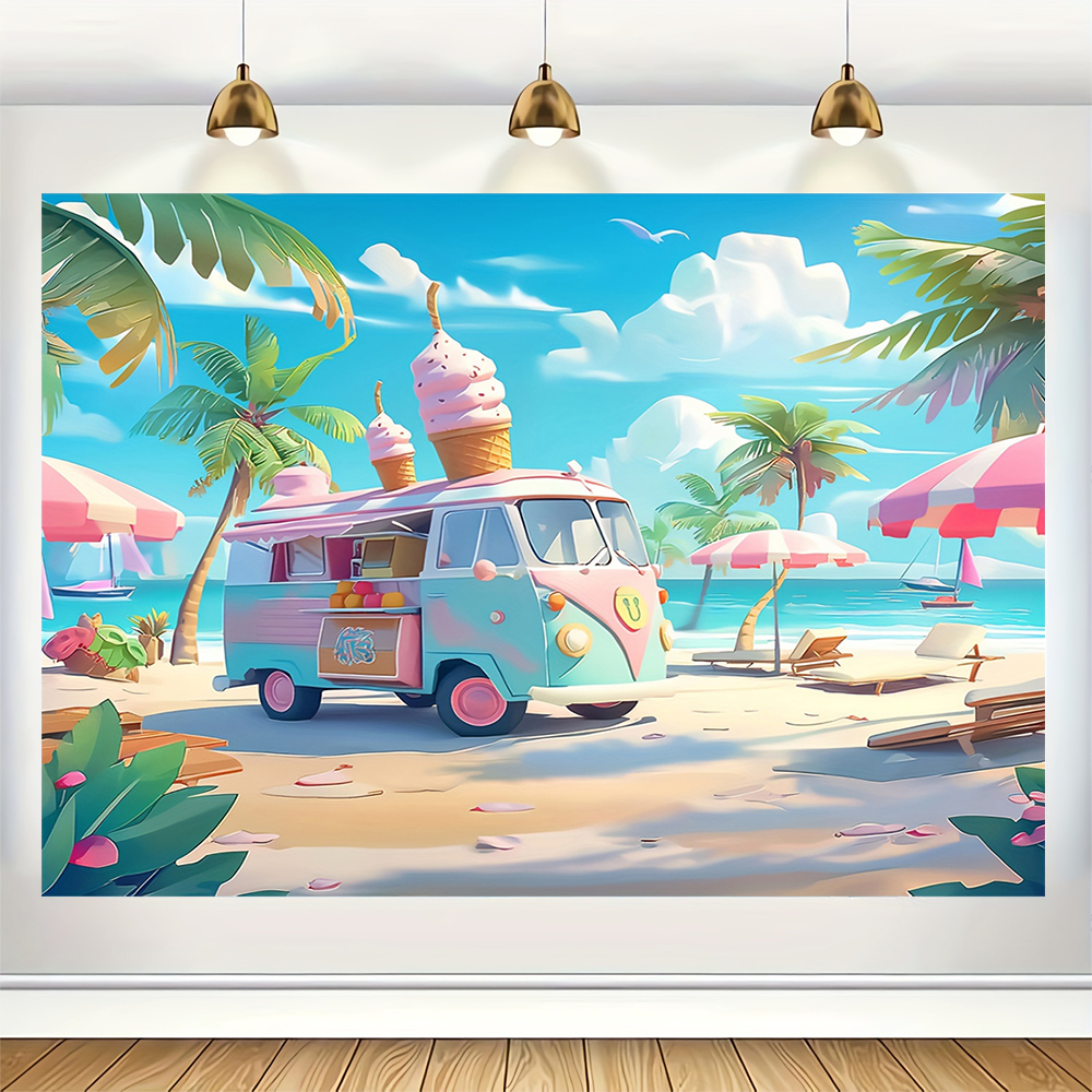 Sweet Ice Cream Theme Backdrop – Dessert Table Backdrop Bewertung und Preis