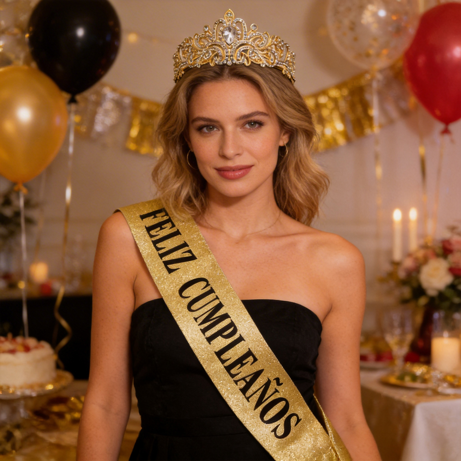 Gold Glitter Feliz Cumpleaños  – Birthday Sash Glitter Bewertung und Preis