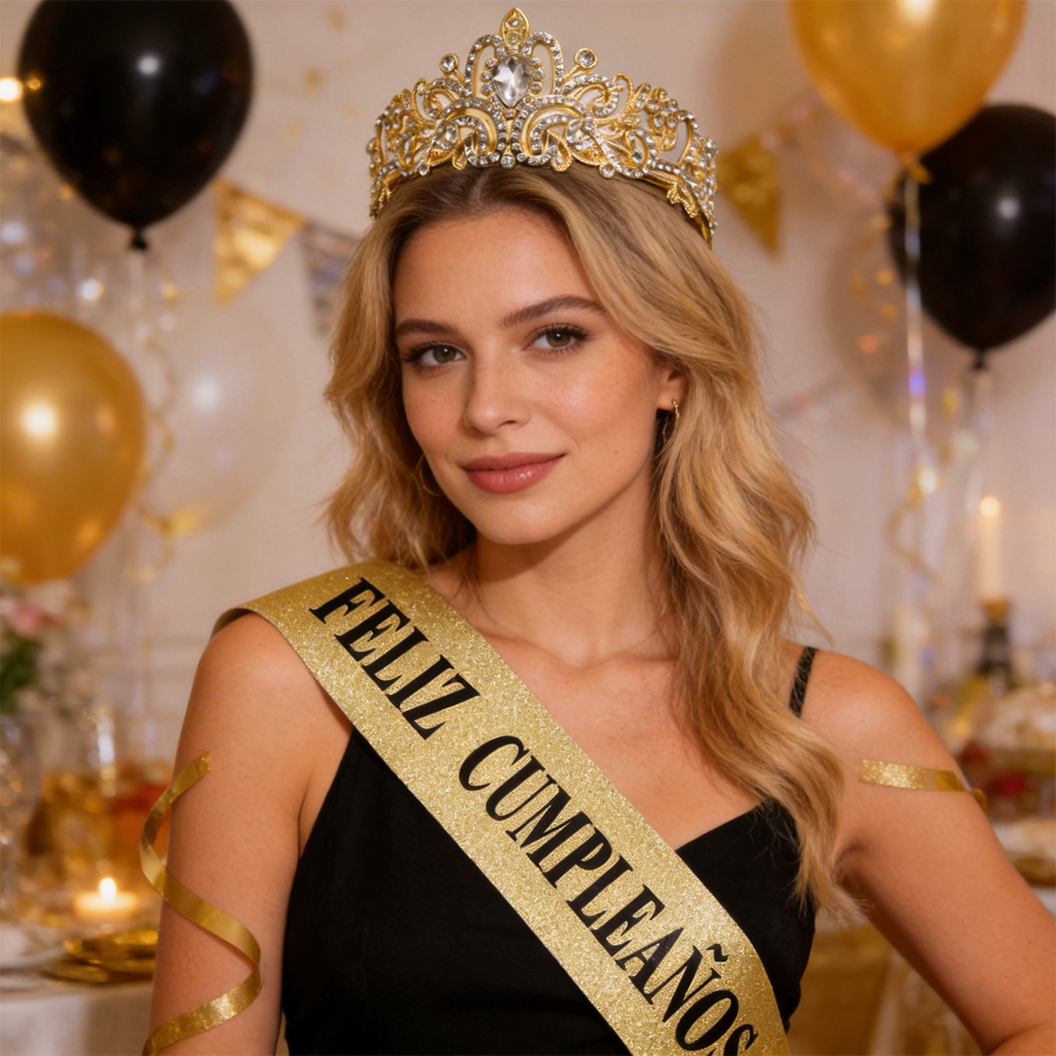 Gold Glitter Feliz Cumpleaños  – Birthday Sash Glitter Bewertung und Preis