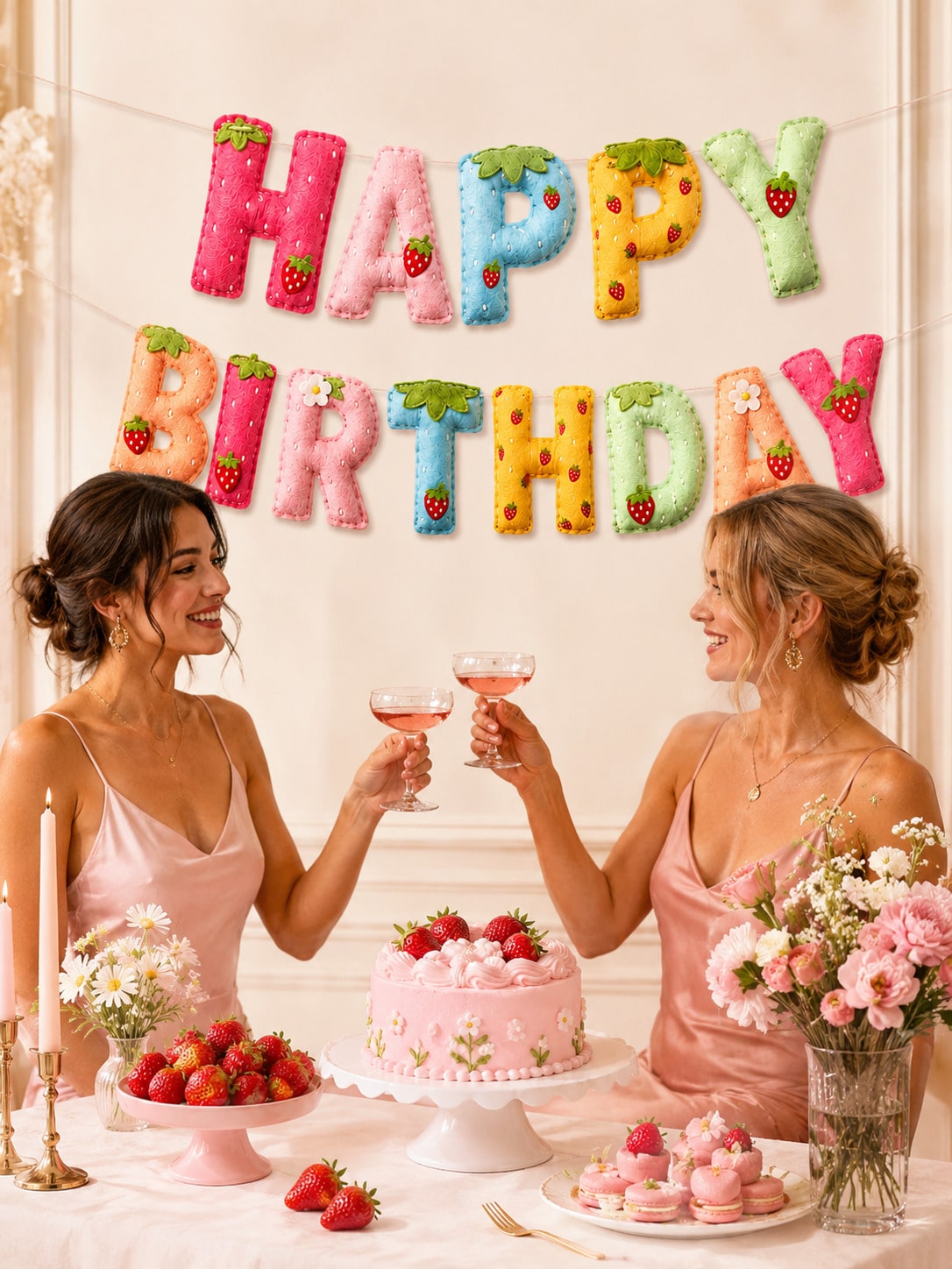 Strawberry Theme Happy Birthda – Dessert Table Backdrop Bewertung und Preis