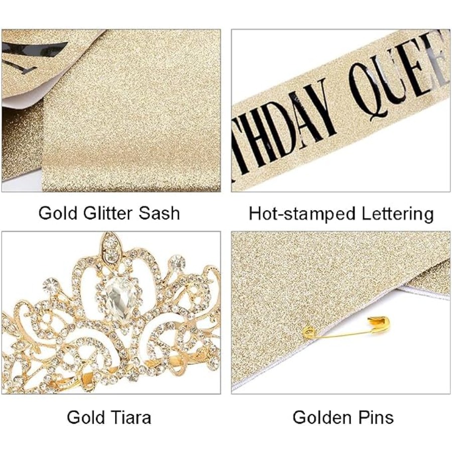 Birthday Queen Sash & Rhinesto – Birthday Sash Glitter Bewertung und Preis
