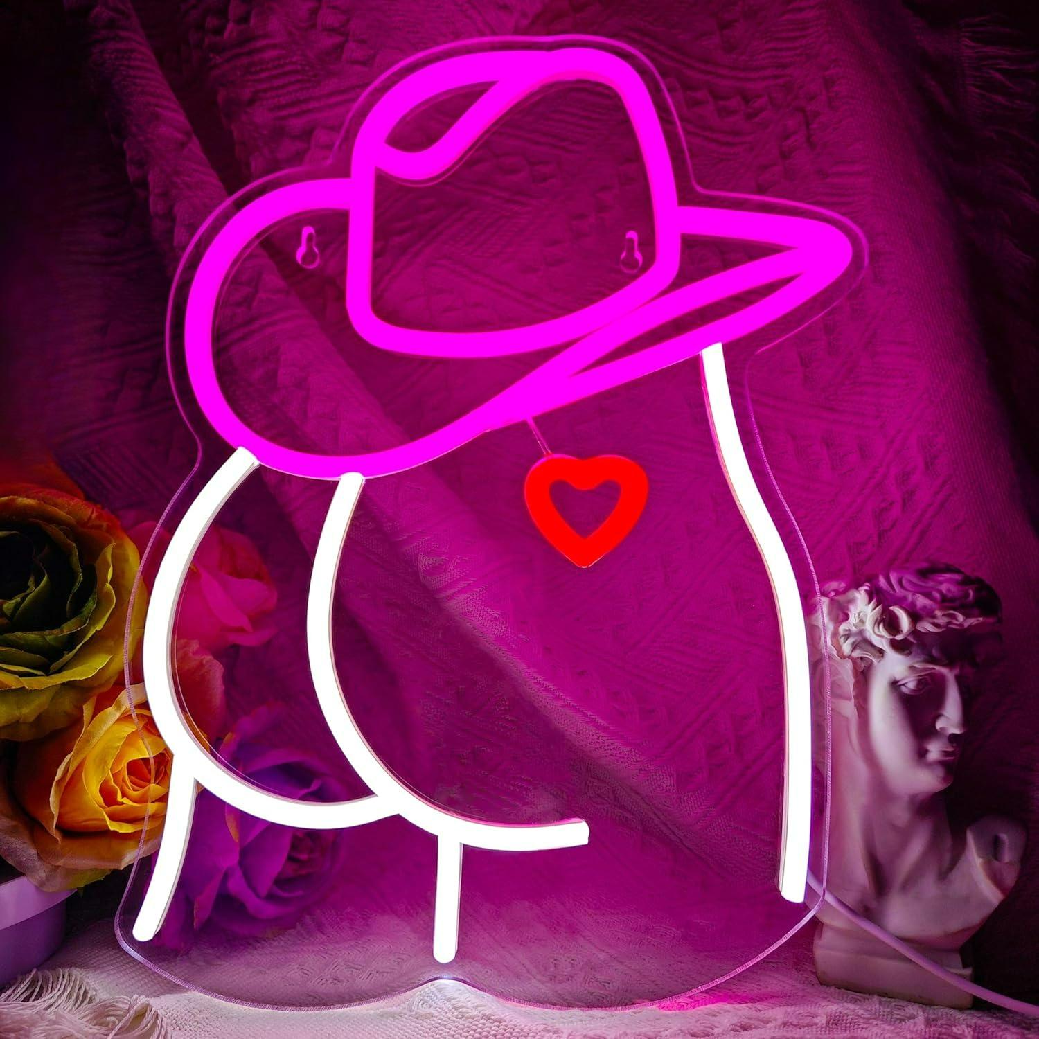 Cowgirl Neon Sign Dimmable LED – Neon Sign Party Bewertung und Preis