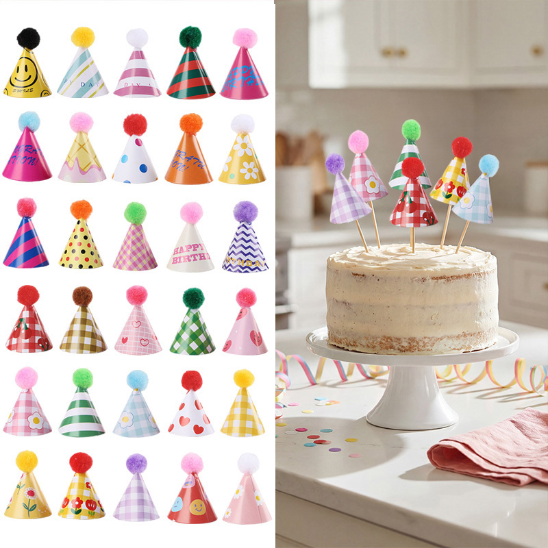 15/30Pcs Mini Party Hats Cake  – Party Hat Cone Bewertung und Preis