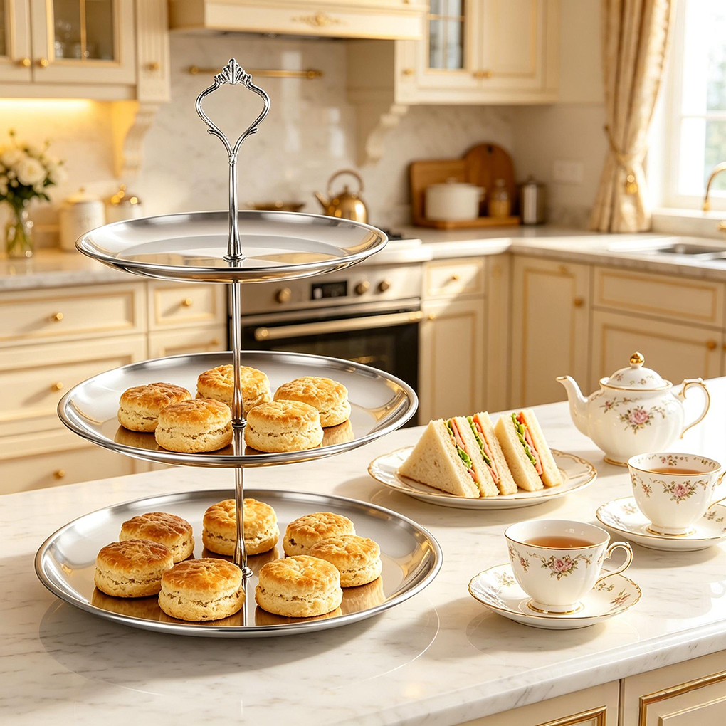 Luxury 3-Tier Gold Cake Stand  – Cupcake Stand Tier Bewertung und Preis