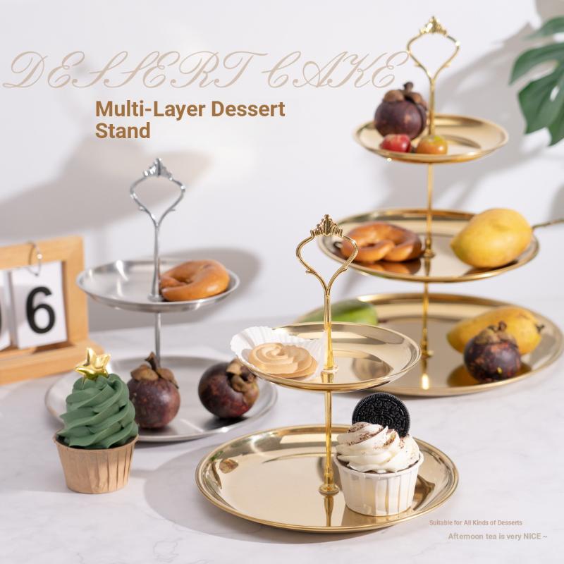 【CPI】Gold Silver 2/3-Tier Cake – Cupcake Stand Tier Bewertung und Preis
