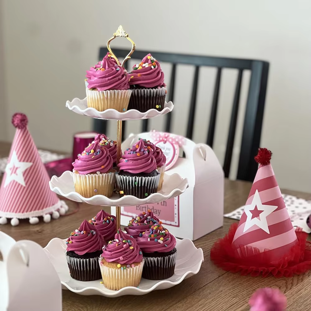 3 Tier Dessert Cupcake Stand W – Cupcake Stand Tier Bewertung und Preis