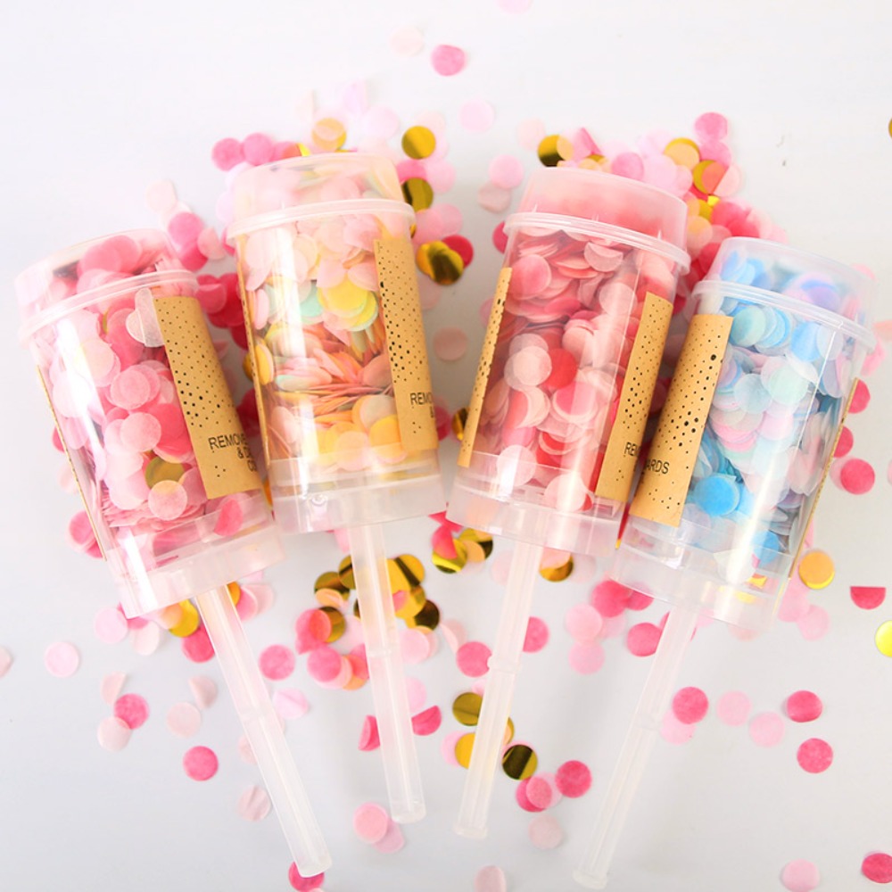 1Pcs Round Push Up Confetti Po – Confetti Cannon Tube Bewertung und Preis