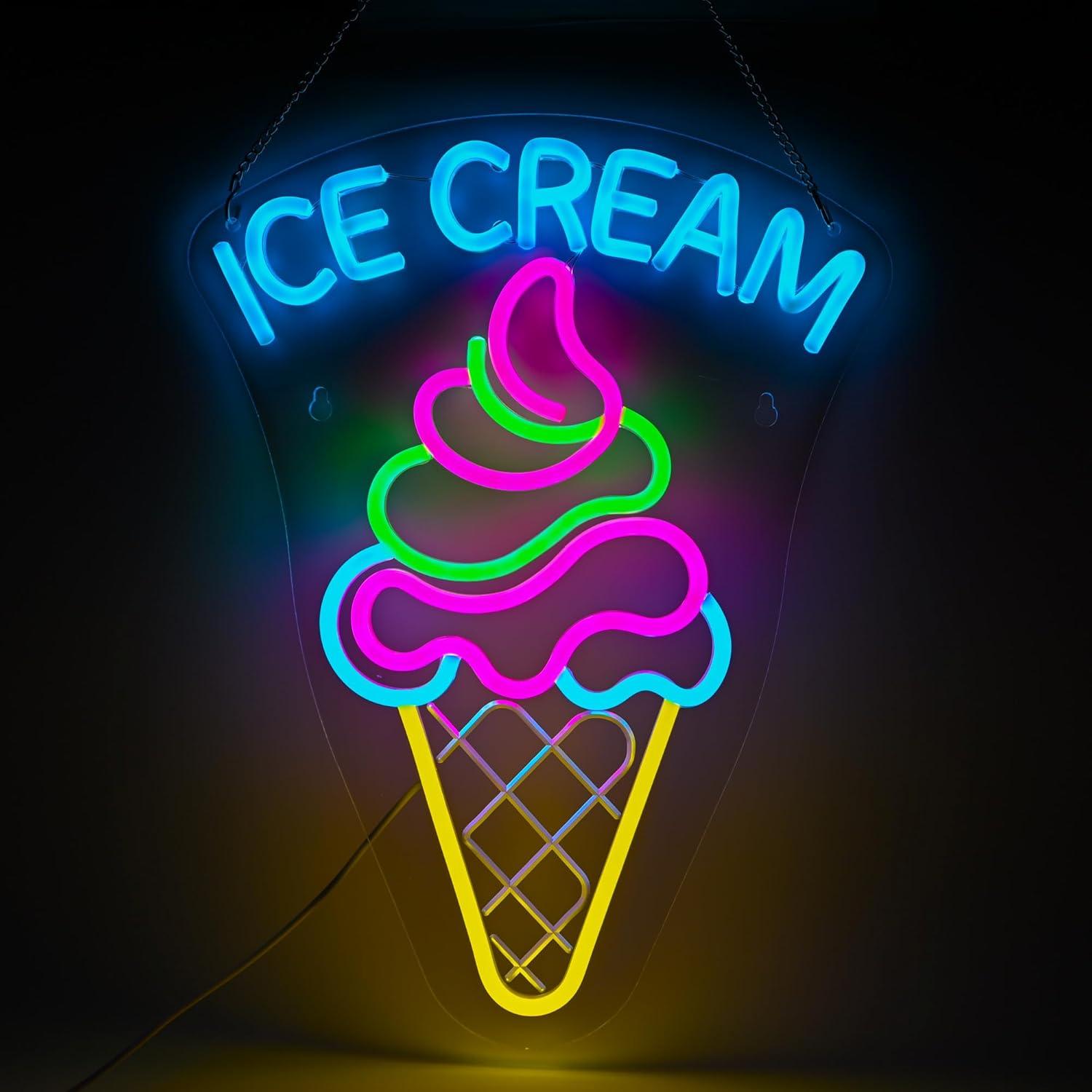 Ice Cream Neon Sign Dimmable D – Neon Sign Party Bewertung und Preis