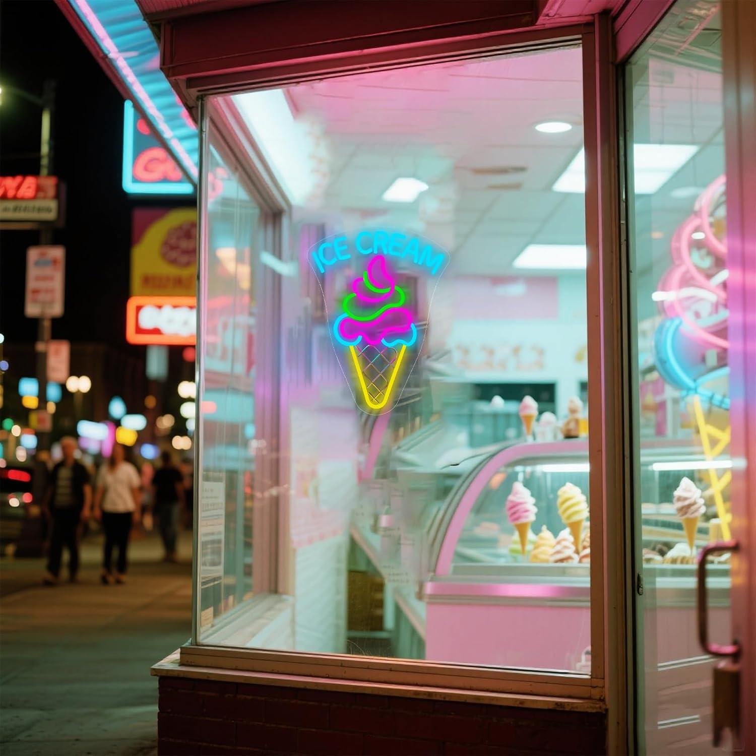 Ice Cream Neon Sign Dimmable D – Neon Sign Party Bewertung und Preis