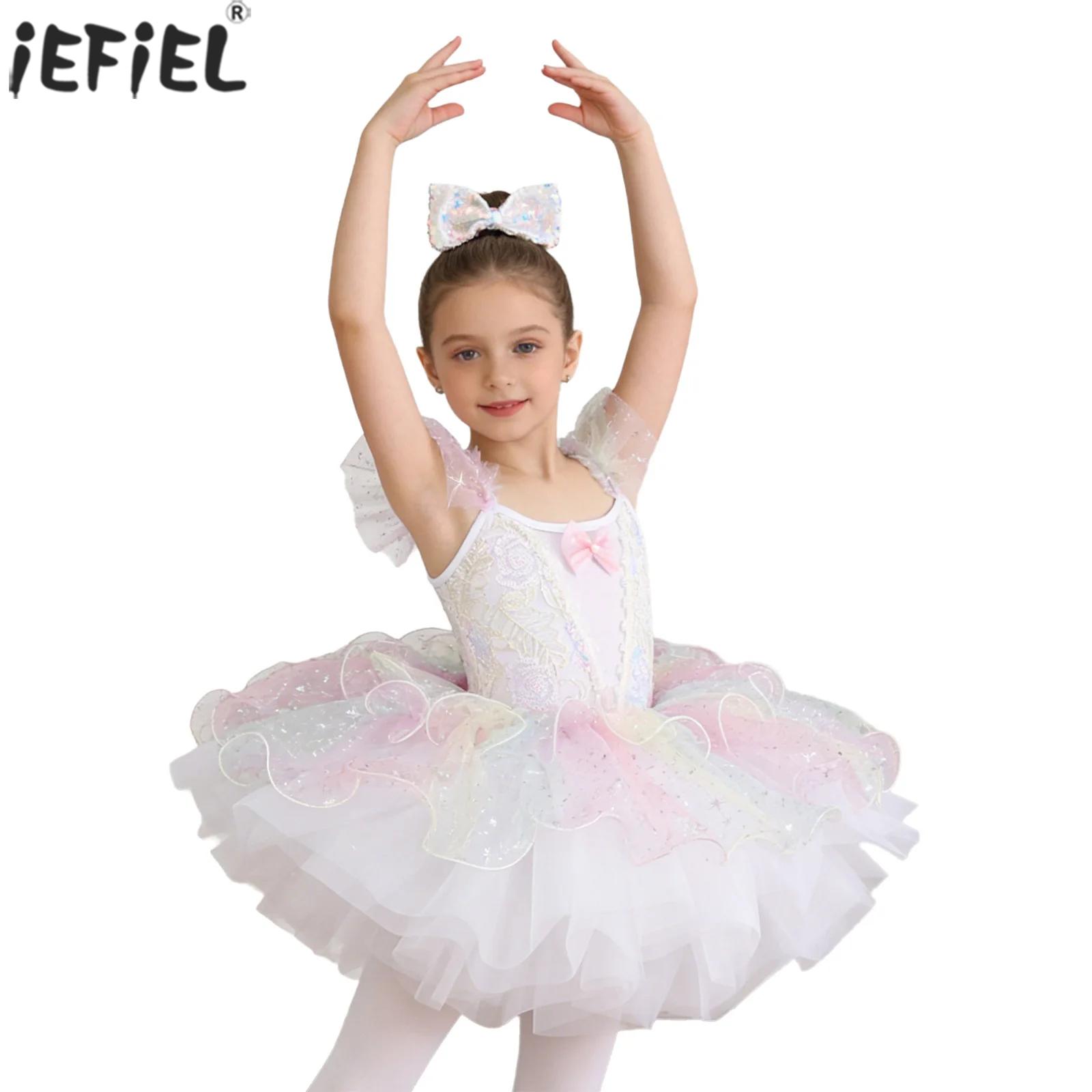 Kids Girls Ballet Dance Dress  – Glitter Tablecloth Bewertung und Preis