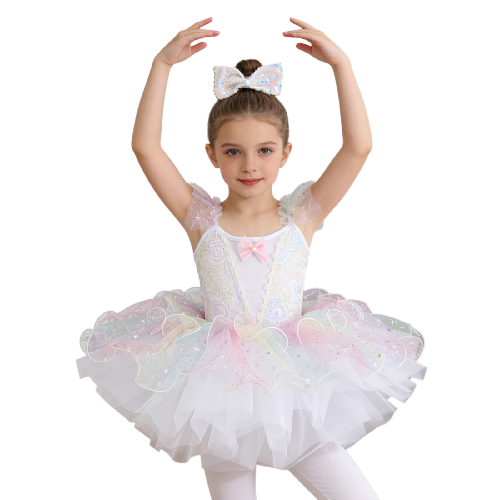 Kids Girls Ballet Dance Dress  – Glitter Tablecloth Bewertung und Preis