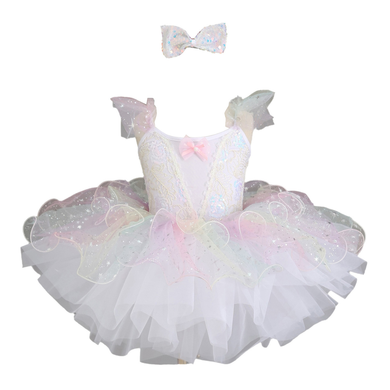 Kids Girls Ballet Dance Dress  – Glitter Tablecloth Bewertung und Preis