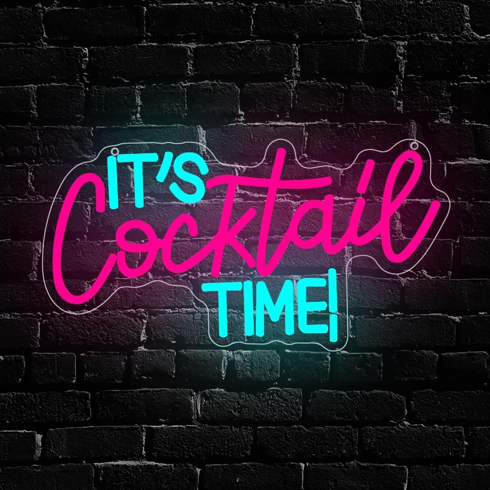 Cocktails Neon Sign USB Powere – Neon Sign Party Bewertung und Preis
