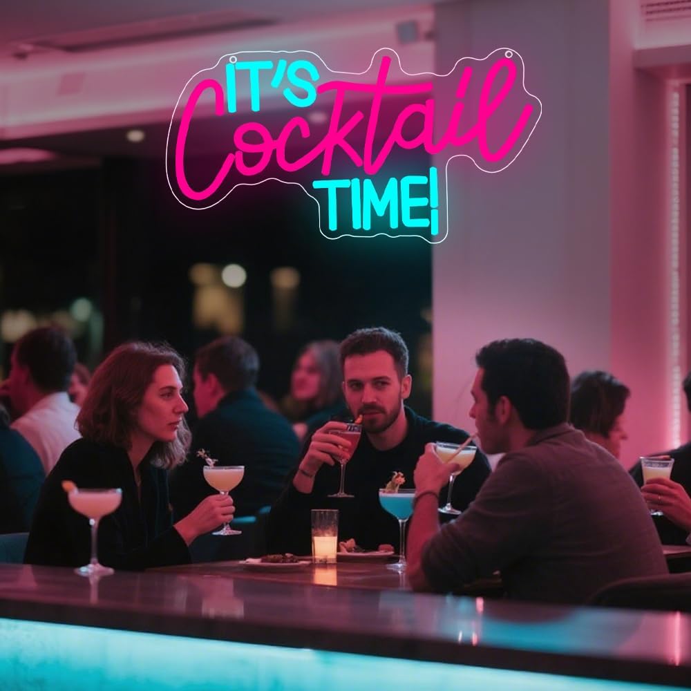 Cocktails Neon Sign USB Powere – Neon Sign Party Bewertung und Preis