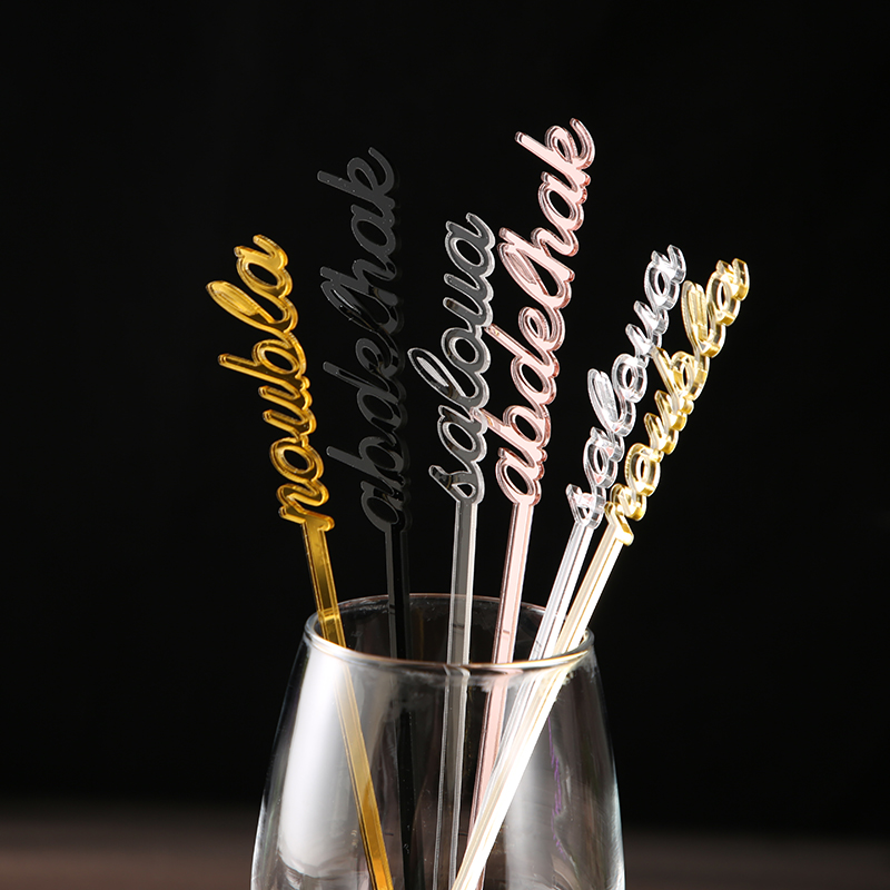 Personalized name drink stirre – Centerpiece Stick Bewertung und Preis