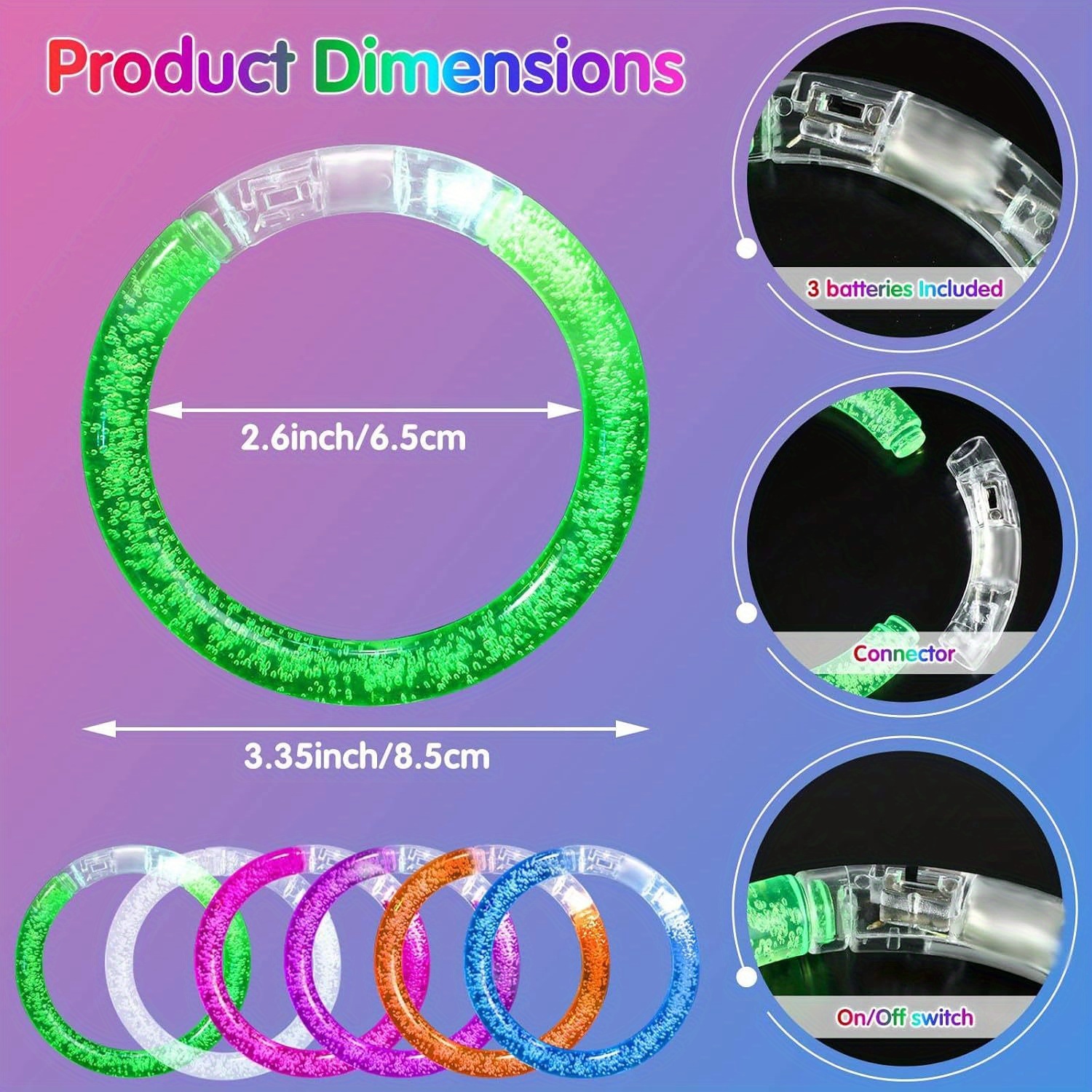 Glow-Up Party Bracelets Pack – – Event & Party Supply Photos Bewertung und Preis