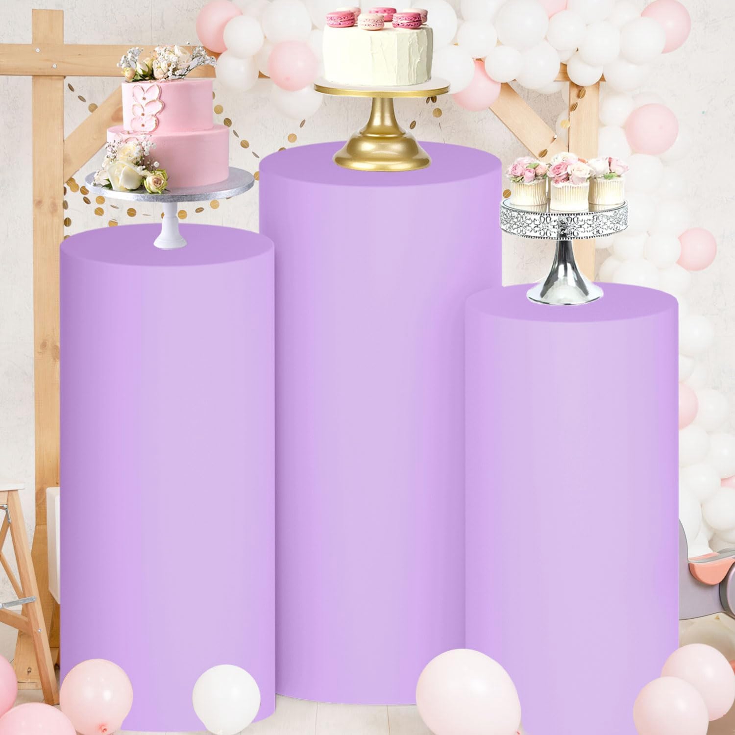 Yeele Purple Cylinder Stand Co – Dessert Table Backdrop Bewertung und Preis