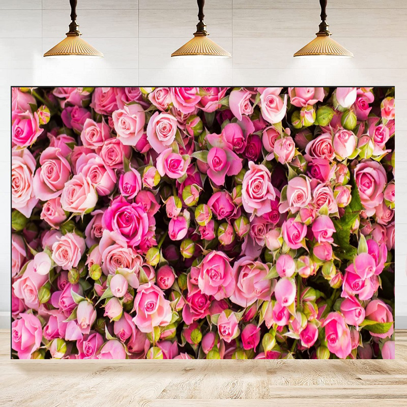 Pink Red Rose Flowers Theme Ph – Dessert Table Backdrop Bewertung und Preis