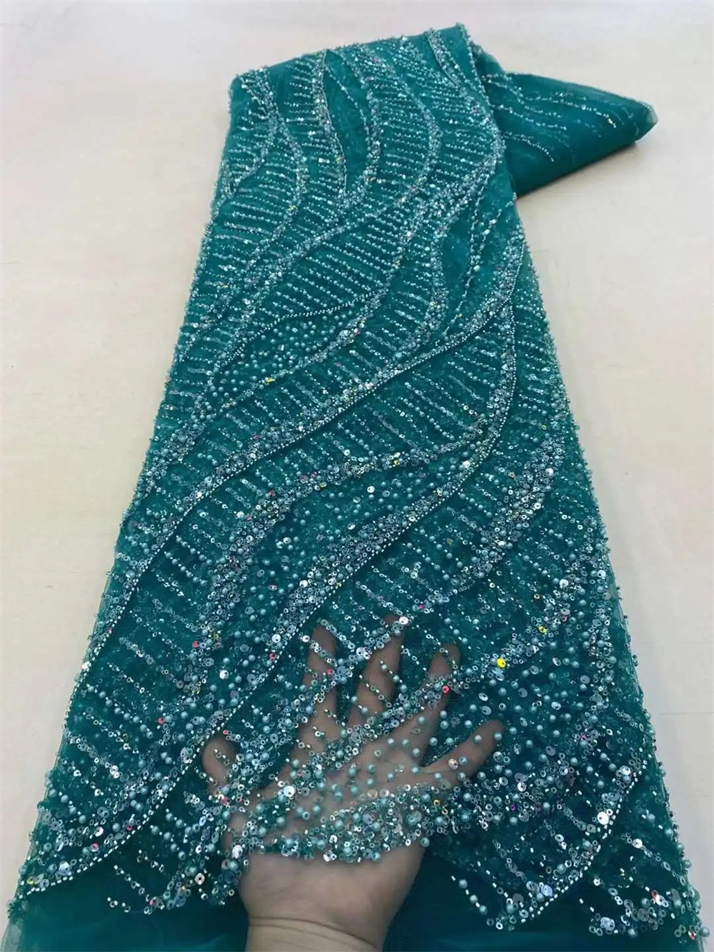 Wholesale 2025 African Sequins – Glitter Tablecloth Bewertung und Preis