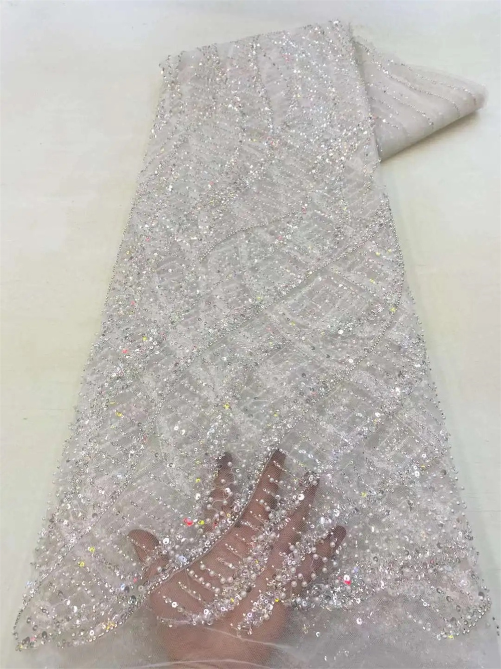 Wholesale 2025 African Sequins – Glitter Tablecloth Bewertung und Preis