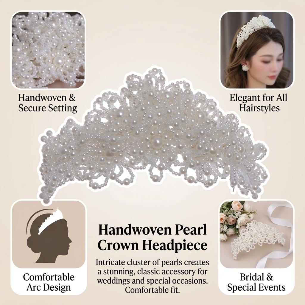 Pearl Crown Headpiece For Wedd – Event Suppliers Bewertung und Preis