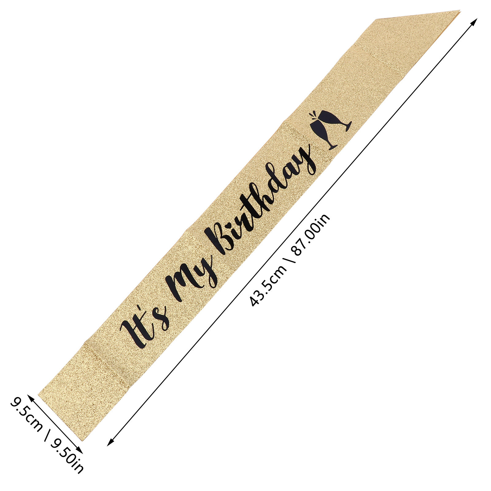 1Pcs Birthday Party Sash Glitt – Birthday Sash Glitter Bewertung und Preis